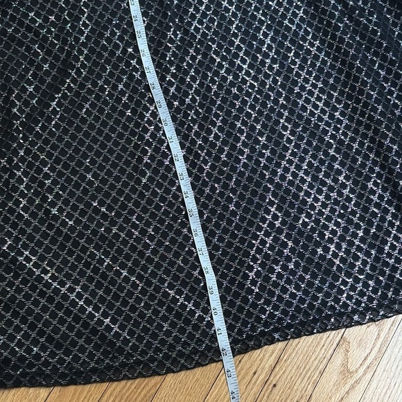 KMW black and silver Diamond Shine a line dress size large - Picture 6 of 8